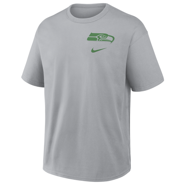 Nike Seahawks Rival Short Sleeve T-Shirt - Men's - Grey - Image 2
