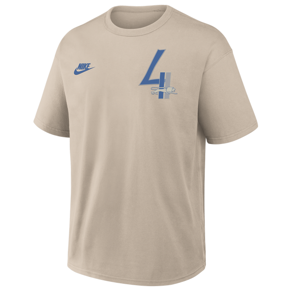 Nike Lions Rewind Short Sleeve T-Shirt - Men's - Beige - Image 2