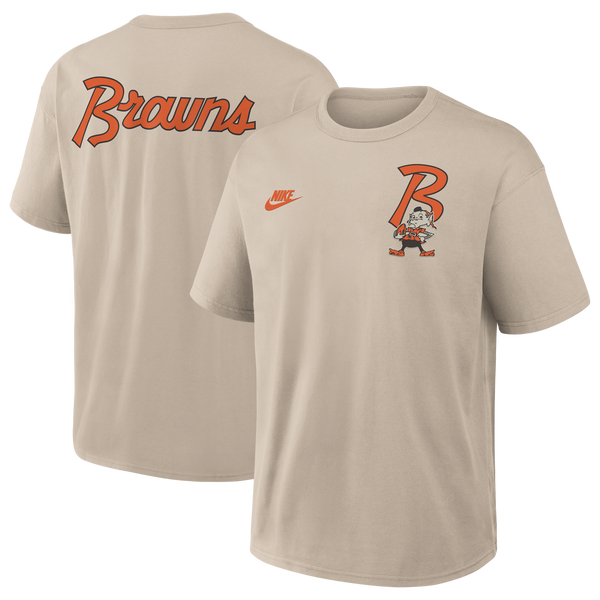 Nike NFL Browns Rewind T-Shirt - Men's - Beige