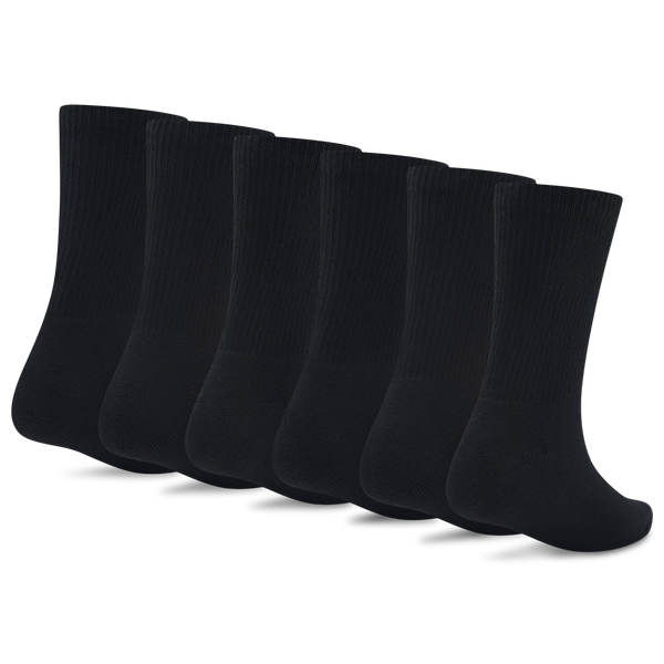 Jordan Everyday Essential 6PK Crew Socks - Youth - Black - Image 2