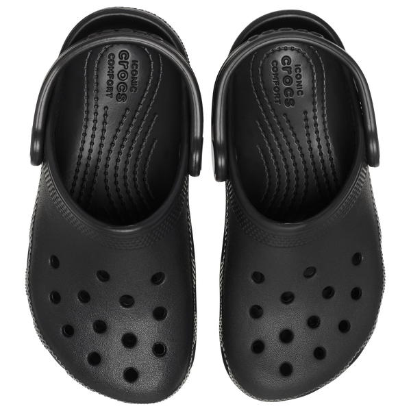 Crocs Classic Clogs - Boys' Toddler - Black/Black - Image 3
