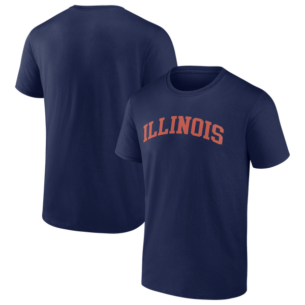 Fanatics Illinois Arch Long Sleeve Shirt - Men's - Navy
