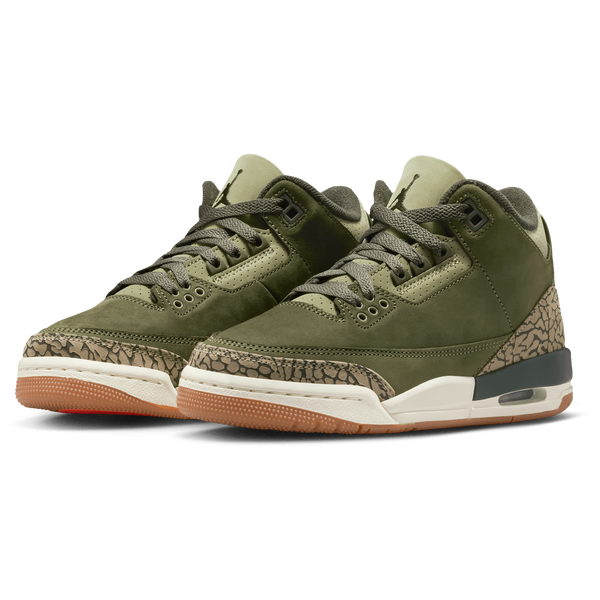Jordan Retro 3 - Boys' Grade School - Neutral Olive/Sequoia/Medium Olive - Image 6