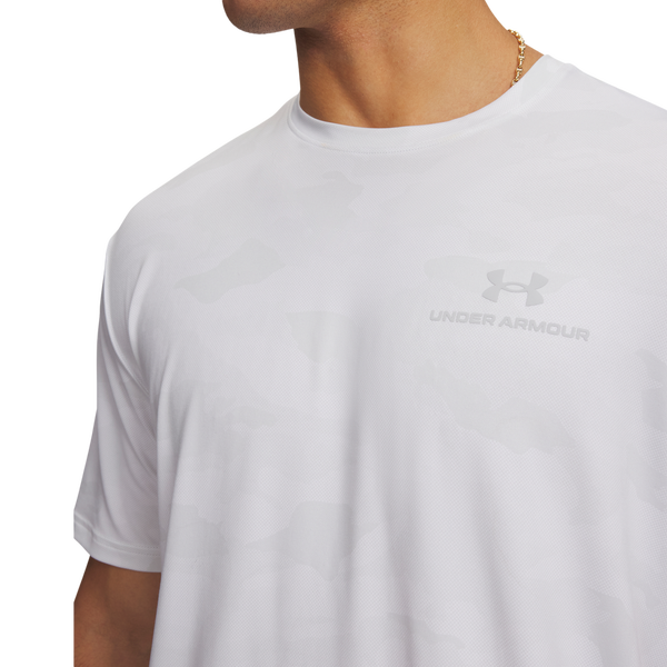 Under Armour Vanish Energy Printed SS - Men's - Gray/Gray/White - Image 3