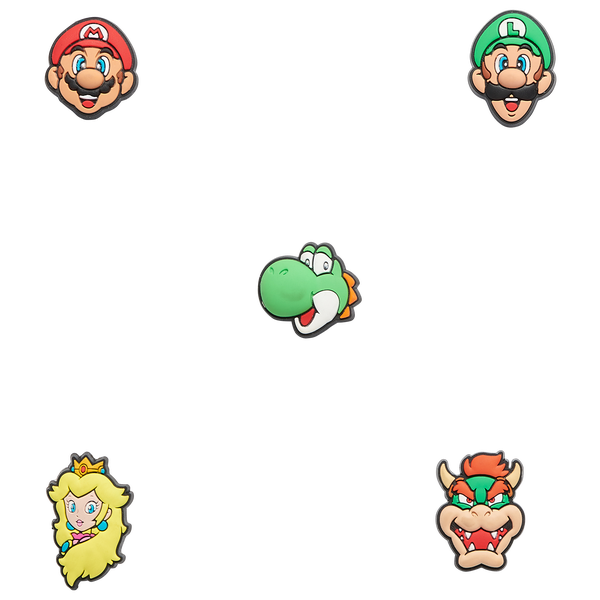 Crocs Jibbitz Charms Super Mario (5-Pack) - Adult - Multicolor/Multi