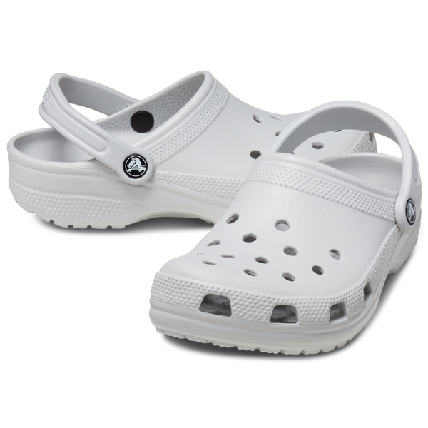 Crocs Classic Clogs - Women's - Grey/Grey - Image 7