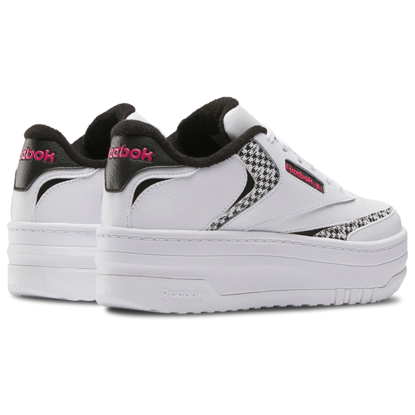 Reebok Club C Extra - Girls' Grade School - Black/Bold Pink/White - Image 3