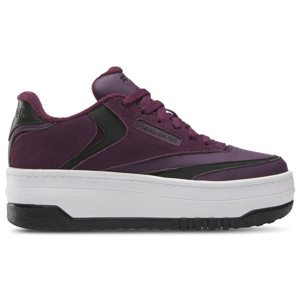 Reebok Club C Extra - Girls' Grade School - Black/Midnight Plum/White - Image 2