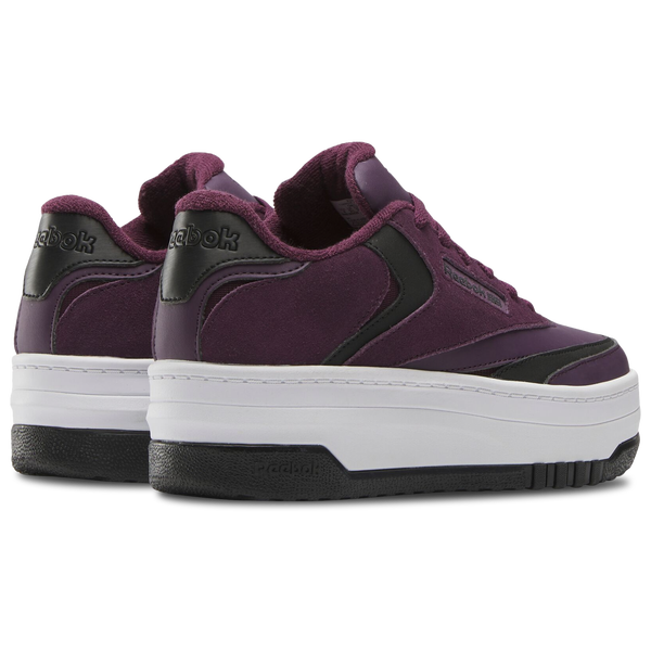 Reebok Club C Extra - Girls' Grade School - Black/Midnight Plum/White - Image 3