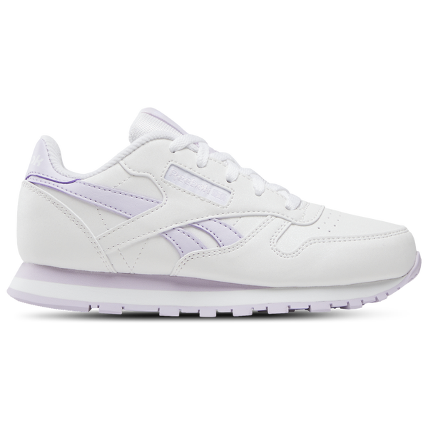 Reebok Classic Leather - Girls' Preschool - White/Digital Gleam