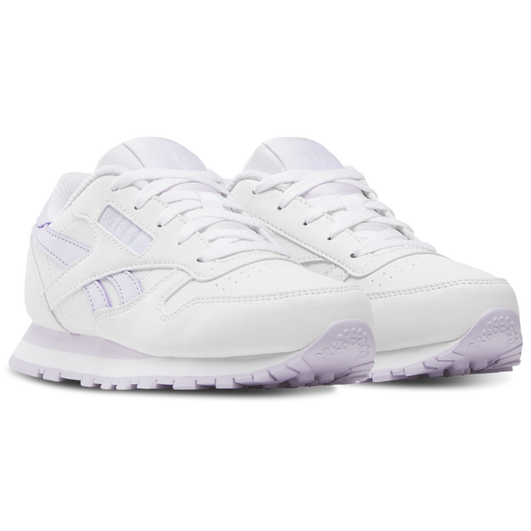 Reebok Classic Leather - Girls' Preschool - White/Digital Gleam - Image 2