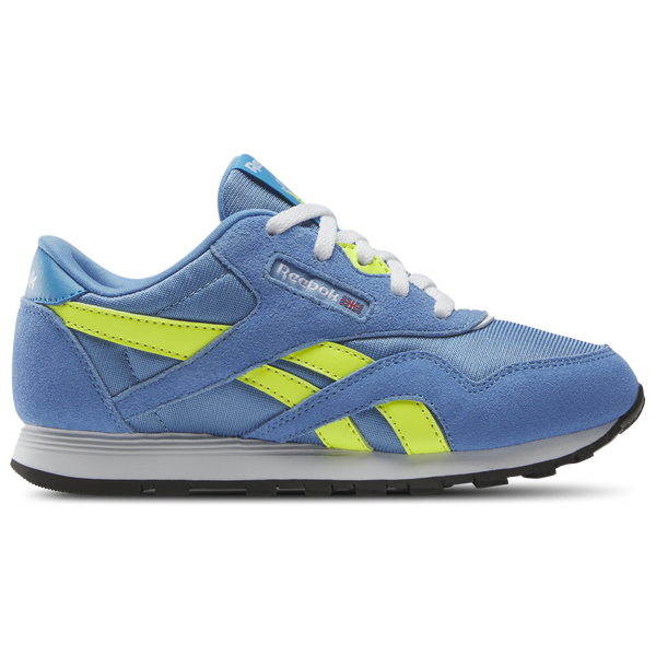 Reebok Classic Nylon - Girls' Preschool - Essential Blue/Solar Acid Yellow/Aluminum Blue