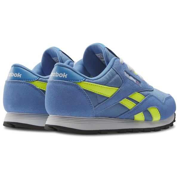 Reebok Classic Nylon - Girls' Preschool - Essential Blue/Solar Acid Yellow/Aluminum Blue - Image 3