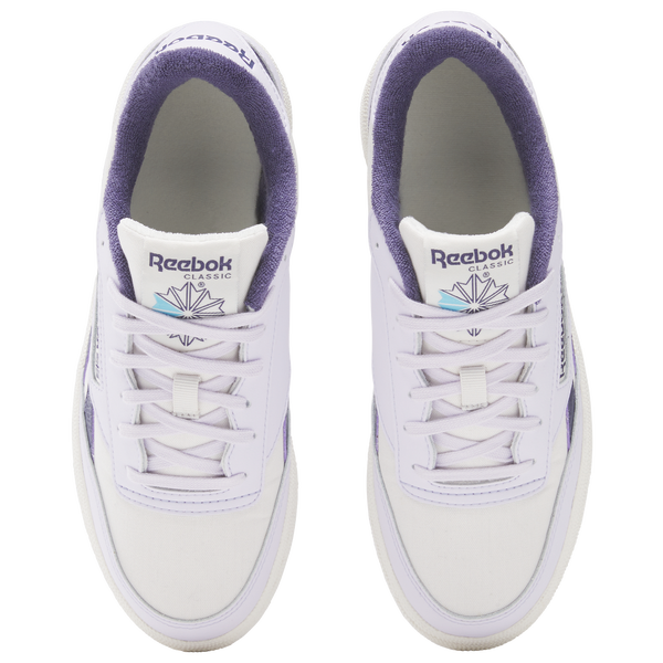 Reebok Club C Revenge II - Women's - Luxe Grey/Digital Gleam/Movement Purple - Image 4