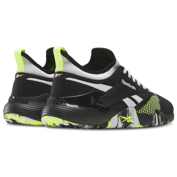 Reebok Nano Court - Men's - Footwear White/Black/Digital Lime - Image 3