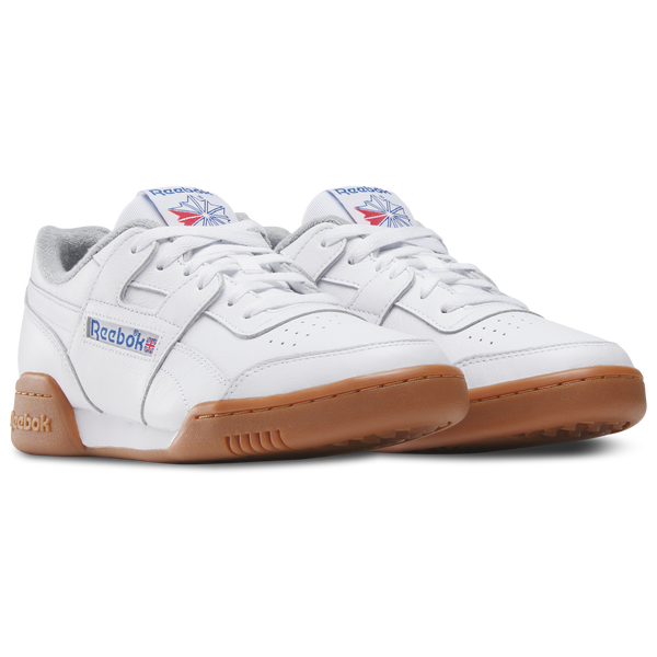 Reebok Workout Plus Leather - Men's - White/Vector Red/Vector Blue - Image 2