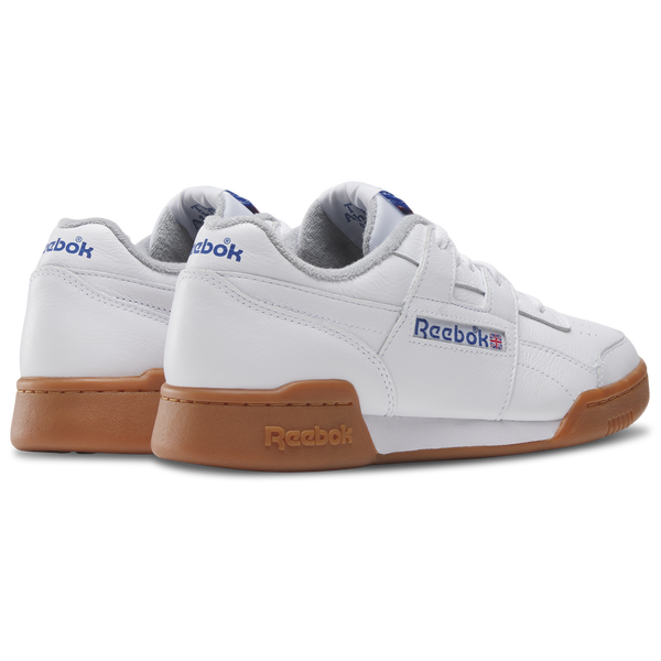 Reebok Workout Plus Leather - Men's - White/Vector Red/Vector Blue - Image 3