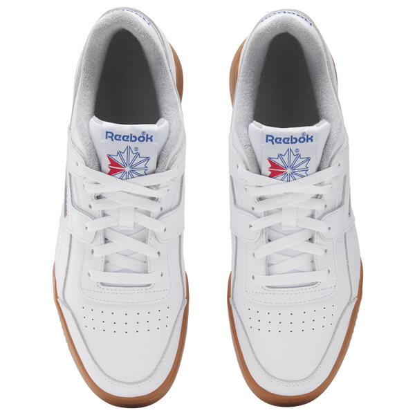 Reebok Workout Plus Leather - Men's - White/Vector Red/Vector Blue - Image 4