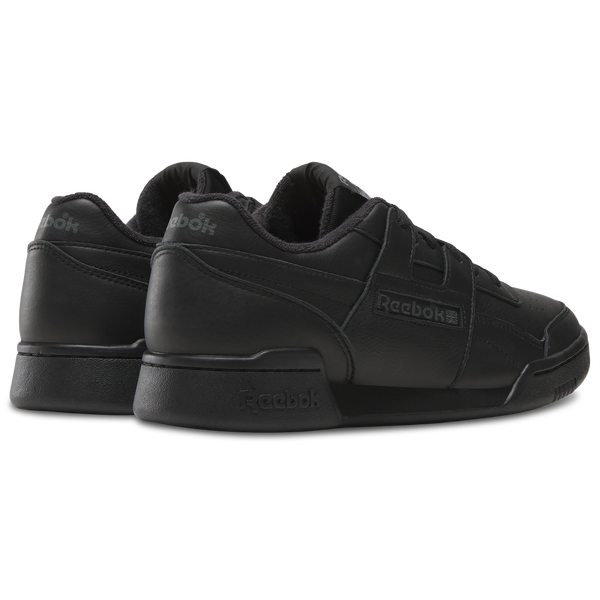 Reebok Workout Plus Leather - Men's - Black/Black/Gum - Image 3
