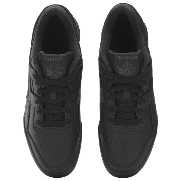Reebok Workout Plus Leather - Men's - Black/Black/Gum - Image 4