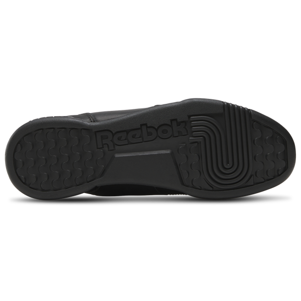 Reebok Workout Plus Leather - Men's - Black/Black/Gum - Image 5