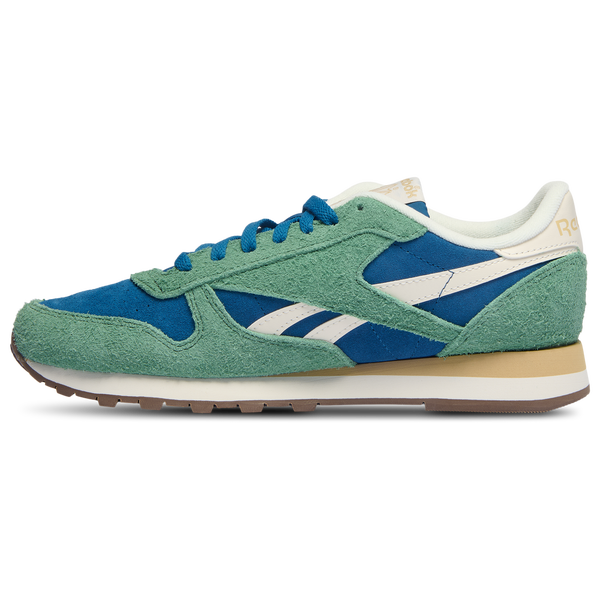 Reebok Classic Leather - Men's - Chalk/Athletic Blue/Field Green - Image 2