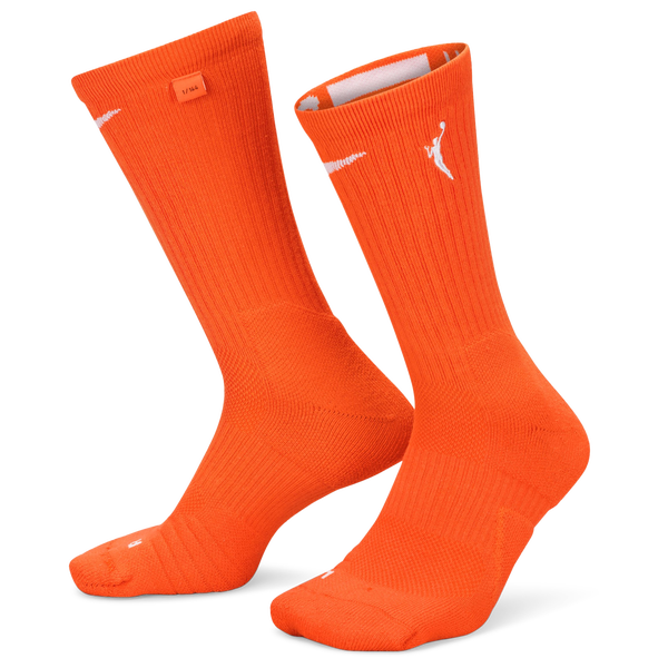 Nike WNBA Elite Crew Socks - Men's - Brilliant Orange/White