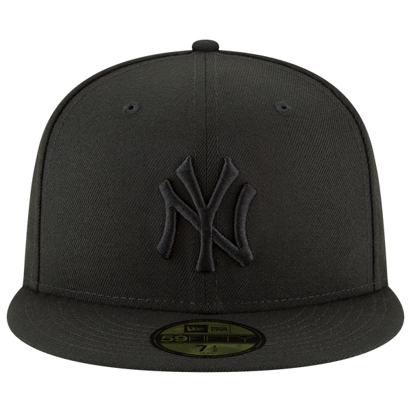 New Era Yankees 59Fifty Cap - Men's - Black/Black - Image 3