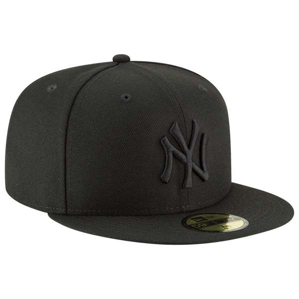 New Era Yankees 59Fifty Cap - Men's - Black/Black - Image 4
