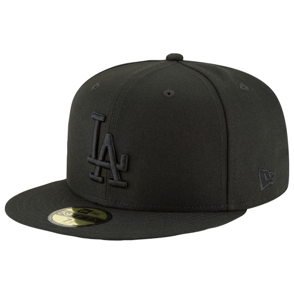 New Era Dodgers 59Fifty Cap - Men's - Black/Black