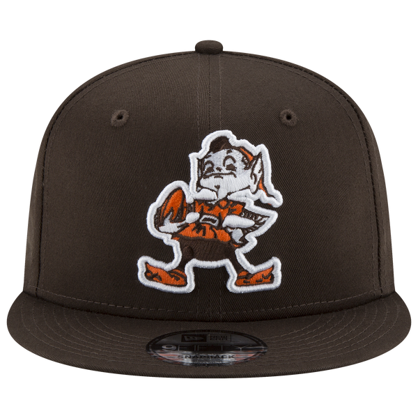 New Era Browns 9Fifty Historic Basic Cap - Men's - Brown/Orange - Image 3
