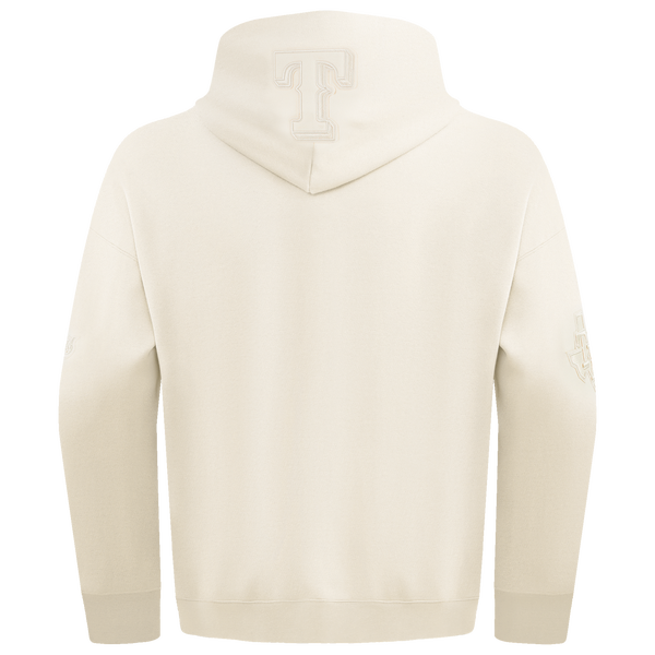 Pro Standard RANGERS NEUTRAL DROP SHOULDER FLC PO HOODIE - Men's - Eggshell - Image 2