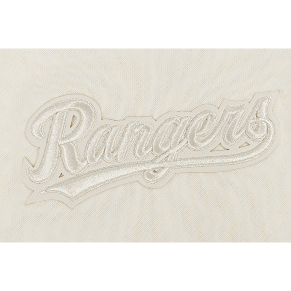 Pro Standard RANGERS NEUTRAL DROP SHOULDER FLC PO HOODIE - Men's - Eggshell - Image 6