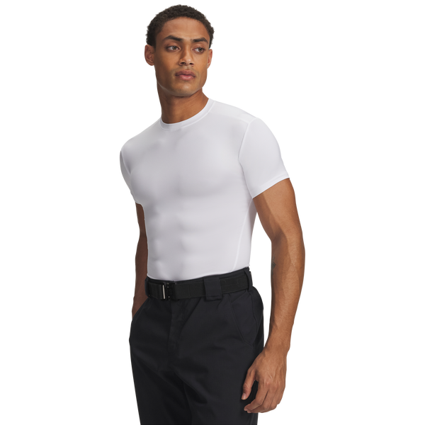 Under Armour Tactical HeatGear® Compression T-Shirt - Men's - White/White