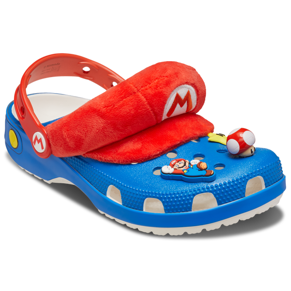 Crocs Mario Classic Clogs - Men's - Blue/Multi/Red - Image 6