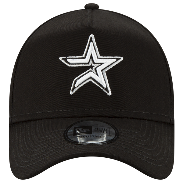 New Era Astros 9Forty A Frame Cap - Men's - White/Black - Image 3