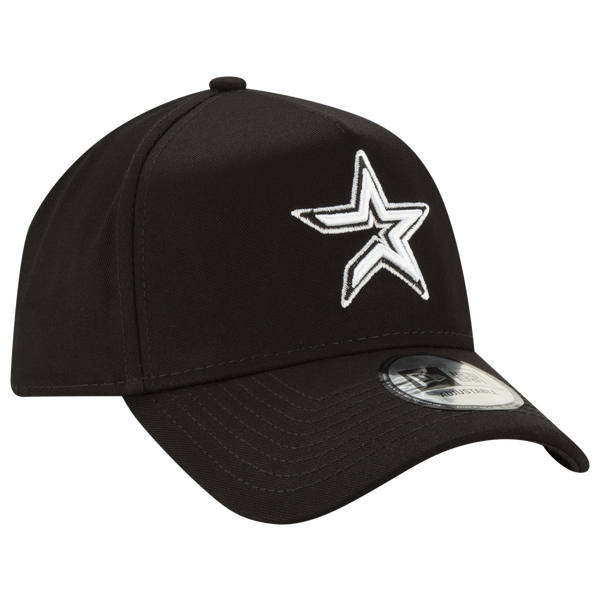 New Era Astros 9Forty A Frame Cap - Men's - White/Black - Image 4
