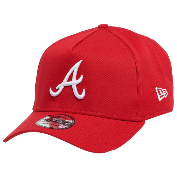 New Era Braves 9Forty A Frame Cap - Men's - Red/White - Image 2