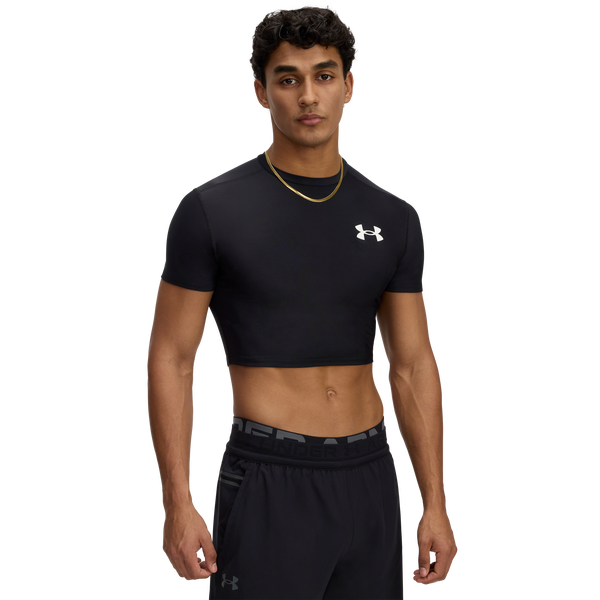 Under Armour Heatgear Og Compression Crop - Men's - Black/White