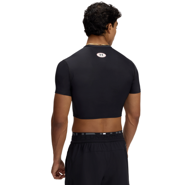 Under Armour Heatgear Og Compression Crop - Men's - Black/White - Image 2