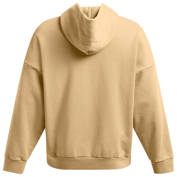 Under Armour Icon Heavyweight Fleece Wash Oversized Hoodie - Men's - Camel/White - Image 2