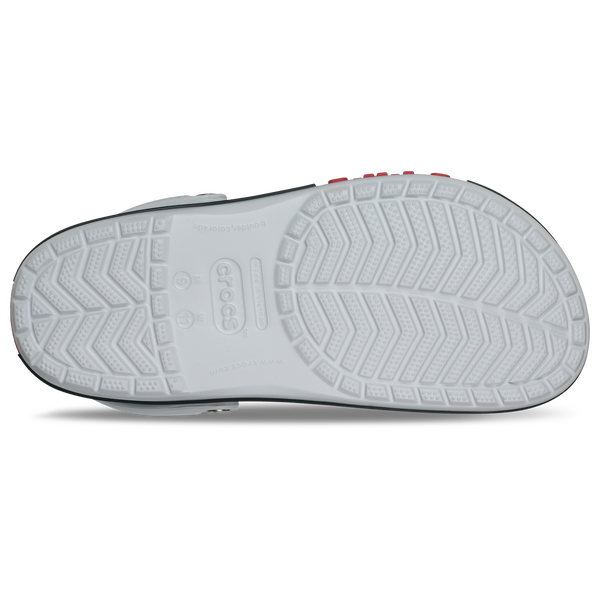 Crocs Collegiate Clogs - Men's - Grey/Red - Image 5