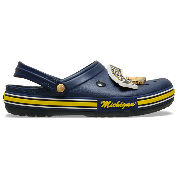 Crocs Collegiate Clogs - Men's - Yellow/Navy - Image 2