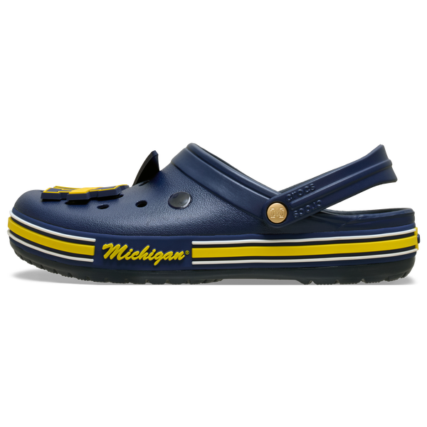 Crocs Collegiate Clogs - Men's - Yellow/Navy - Image 3