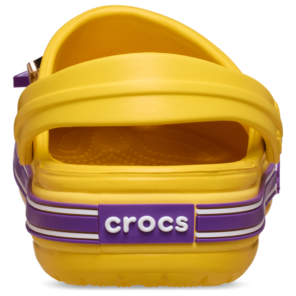 Crocs Collegiate Clogs - Men's - Yellow/Purple - Image 4