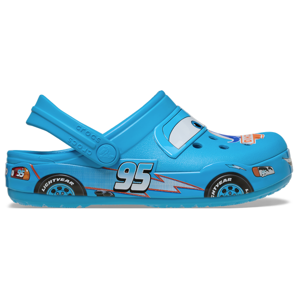 Crocs Lightning McQueen Dinoco Clogs - Boys' Toddler - Blue/Multi - Image 2