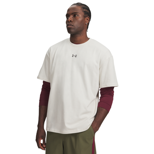 Under Armour Hwt Metal Logo SS - Men's - White/White