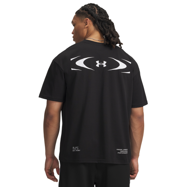 Under Armour HWT Echo Logo T-Shirt - Men's - Black/Black - Image 2