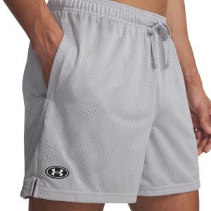 Under Armour Essential Mesh Shorts - Men's - Gray/White