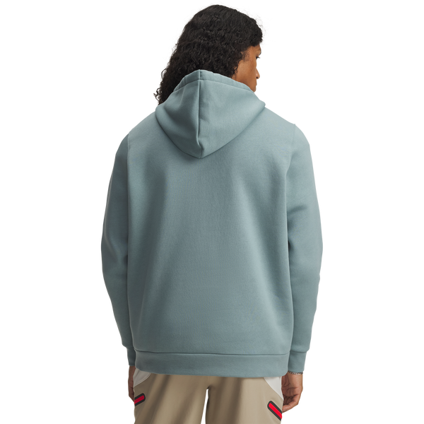 Under Armour Icon Fleece Hoodie - Men's - Serpentine/White - Image 2